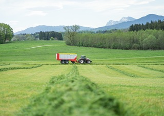 Къси ремаркета за силаж Pöttinger Jumbo 7380 DB