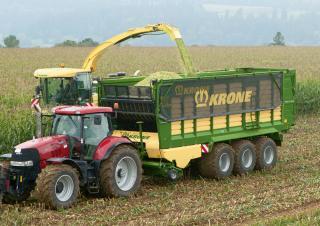 Къси ремаркета за силаж Krone ZX 470 GD 