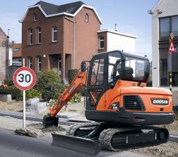 Колесни екскаватори Doosan DX 55