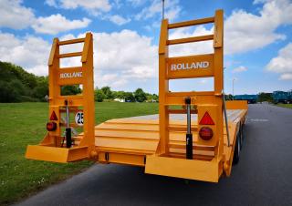 Технология за транспортиране Открити ремаркета с ниска платформа Rolland Low loader 320 L