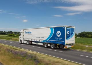Ремаркета Полуремаркета с брезентова платформа Krone SDP 27 elB4-CS
