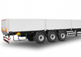 Ремаркета Полуремаркета за самосвали Schwarzmüller 3-axle platform semitrailer - building materials
