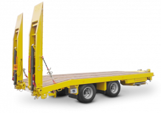 Ремаркета Ремаркета с ниска платформа Schwarzmüller Centre-axle low loader trailer with straight platform
