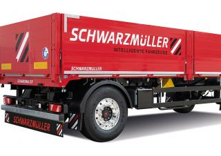 Ремаркета Ремаркета за самосвали Schwarzmüller 2-axle platform trailer - building materials
