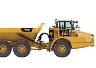 Съчленени самосвали Caterpillar 735C