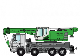 Телескопични кранове, монтирани на камион Sennebogen HPC 40