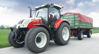 Трактори 4WD (задвиждане на четирите колела) Steyr 4130 Profi Basis