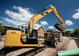Верижни екскаватори Caterpillar 320E LRR