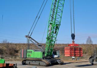 Верижни кранове - решетъчна стрела Sennebogen 6300E