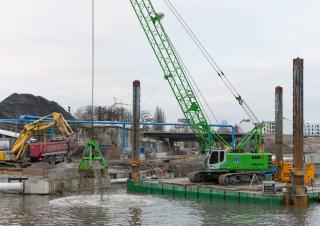 Верижни кранове - решетъчна стрела Sennebogen 655E