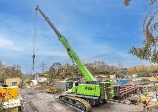 Верижни кранове - телескопична стрела Sennebogen 6103 E