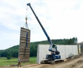 Верижни кранове - телескопична стрела Sennebogen 613 R