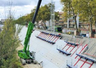 Верижни кранове - телескопична стрела Sennebogen 673E