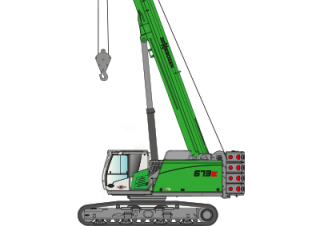 Верижни кранове - телескопична стрела Sennebogen 673E