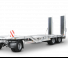 Schwarzmüller 3-axle low loader trailer with wheel recesses for transporting construction machinery