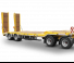 Schwarzmüller 4-axle low loader trailer with offset platform