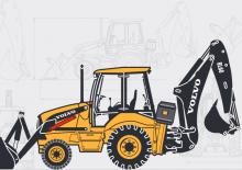 Багер-товарачи с обратно загребване Volvo BL 60