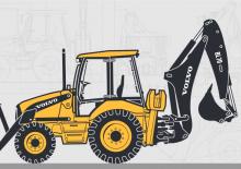 Багер-товарачи с обратно загребване Volvo BL 70