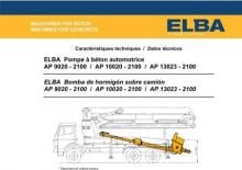 Бетонопомпи, монтирани на камион Elba AP 10020