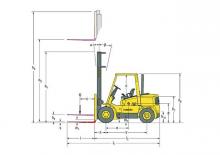 Челни мотокари, пропан-бутан Hyster H 3.50 XM