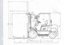 Челни мотокари, пропан-бутан Patria PFG 25 T 1