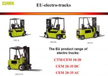 Челни вилични електрокари Clark CEM 30 AC