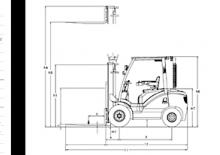 Челни вилични мотокари, дизелови DanTruck 3425 DY