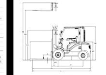 Челни вилични мотокари, дизелови DanTruck 3430 DY