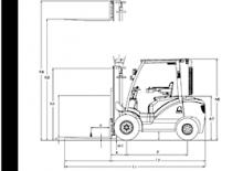 Челни вилични мотокари, дизелови DanTruck 3435 DY