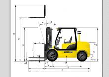 Челни вилични мотокари, дизелови Hyundai 50 DA 7 E