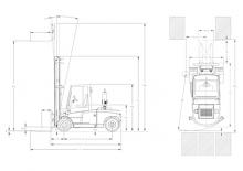 Челни вилични мотокари, дизелови DanTruck 9486 Power +