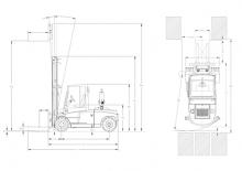 Челни вилични мотокари, дизелови DanTruck 9686 Power +