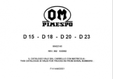 Челни вилични мотокари, дизелови OM-Pimespo D 18