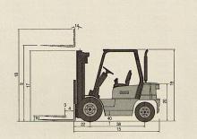 Челни вилични мотокари, дизелови Doosan D 20 S 3