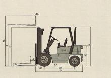Челни вилични мотокари, дизелови Doosan D 25-2