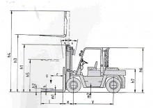 Челни вилични мотокари, дизелови Nissan DF 05 A 60 U