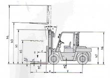 Челни вилични мотокари, дизелови Nissan DF 05 A 70 U