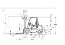 Челни вилични мотокари, дизелови Jungheinrich DFG 25 BS