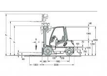 Челни вилични мотокари, дизелови Jungheinrich DFG 50 BS