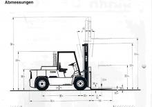 Челни вилични мотокари, дизелови Clark DPH 60
