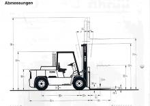 Челни вилични мотокари, дизелови Clark DPH 70
