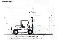Челни вилични мотокари, дизелови Clark DPH 75