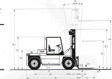 Челни вилични мотокари, дизелови Clark DPL 100