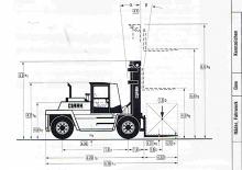 Челни вилични мотокари, дизелови Clark DPL 136