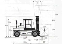 Челни вилични мотокари, дизелови Clark DPL 60
