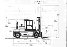 Челни вилични мотокари, дизелови Clark DPL 80