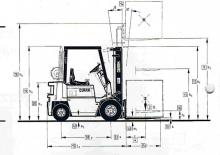 Челни вилични мотокари, дизелови Clark DPM 12 H