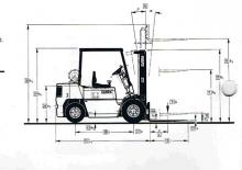 Челни вилични мотокари, дизелови Clark DPM 20 SB