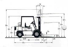 Челни вилични мотокари, дизелови Clark DPM 25 C