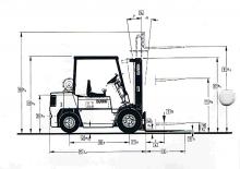 Челни вилични мотокари, дизелови Clark DPM 25